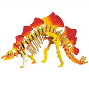Mały stegosaurus - kolorowe puzzle 3D (AK)