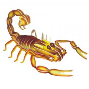 Skorpion - kolorowe puzzle 3D (CK)