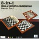 Zestaw Szachy/Backgammon/Warcaby 37,5 cm