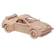Małe Ferrari -  drewniane puzzle 3D (A)